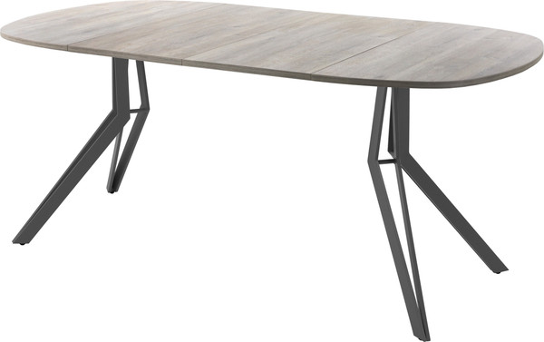 Изображение товара Обеденный стол AMC Elite Е21(800) D7 (графит/дуб уайт-ривер песочно-бежевый)