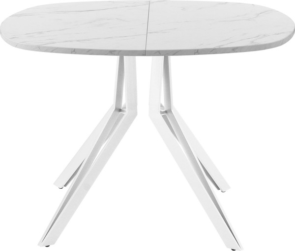 Изображение товара Обеденный стол AMC Elite Е21(800) D7 (белый/мрамор кристалл)