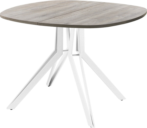 Изображение товара Обеденный стол AMC Elite Е21(800) D7 (белый/дуб уайт-ривер песочно-бежевый)