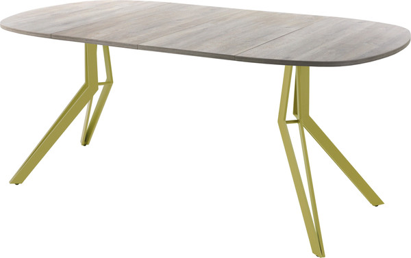 Изображение товара Обеденный стол AMC Elite Е21(800) D7 (золото/дуб уайт-ривер песочно-бежевый)