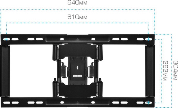 Изображение товара Кронштейн для телевизора Kromax Ultra Slim-102 (черный)