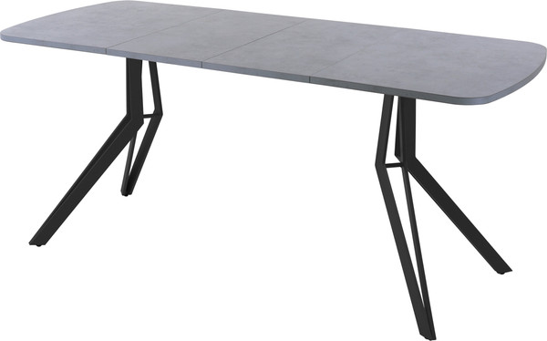 Изображение товара Обеденный стол AMC Elite Е21(1200) D2 (черный/бетон чикаго светло-серый)