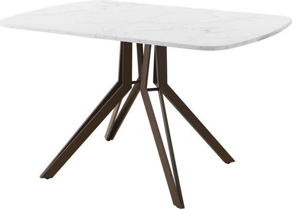 Изображение товара Обеденный стол AMC Elite Е21(1200) D2 (коричневый/мрамор кристалл)