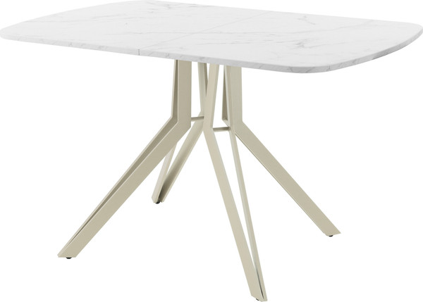 Изображение товара Обеденный стол AMC Elite Е21(1200) D2 (бежевый/мрамор кристалл)