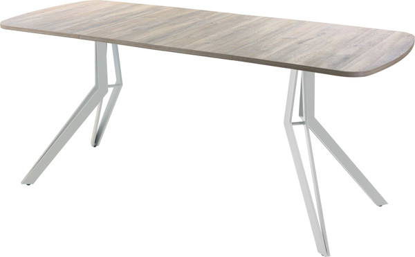 Изображение товара Обеденный стол AMC Elite Е21(1200) D2 (серебро/дуб уайт-ривер песочно-бежевый)