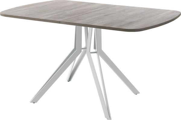 Изображение товара Обеденный стол AMC Elite Е21(1200) D2 (серебро/дуб уайт-ривер песочно-бежевый)