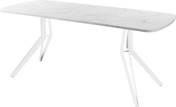 Изображение товара Обеденный стол AMC Elite Е21(1200) D2 (белый/мрамор кристалл)