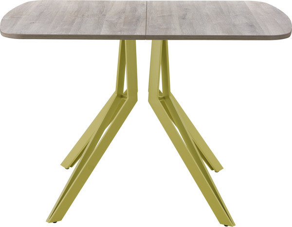 Изображение товара Обеденный стол AMC Elite Е21(1200) D2 (золото/дуб уайт-ривер песочно-бежевый)