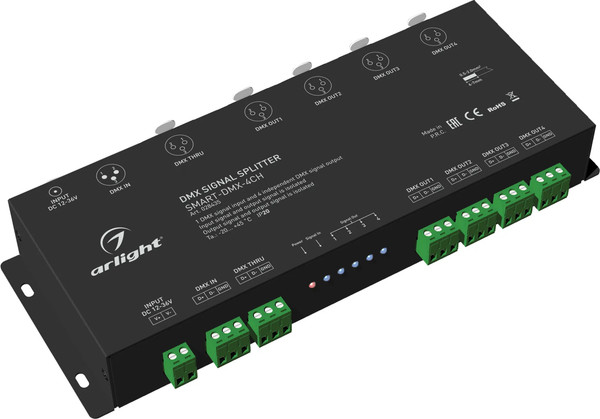 Изображение товара Усилитель сигнала для светодиодной ленты Arlight SMART-DMX-4CH / 028435