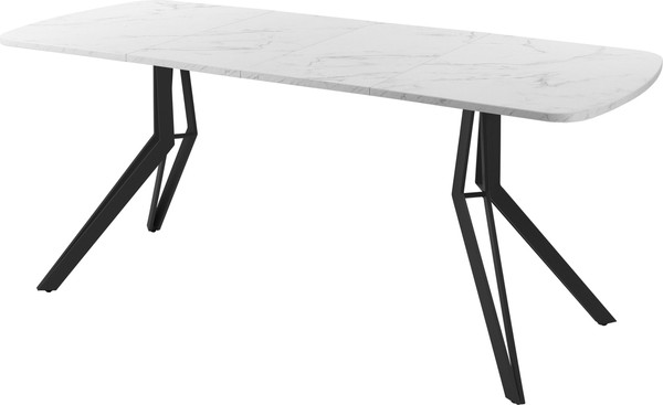 Изображение товара Обеденный стол AMC Elite Е21(1100) D2 (черный/мрамор кристалл)