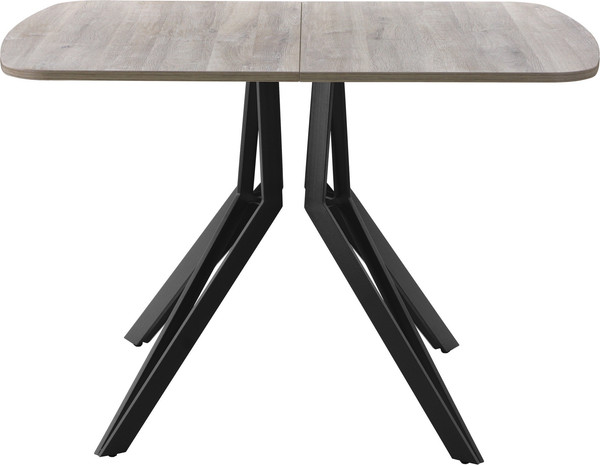 Изображение товара Обеденный стол AMC Elite Е21(1100) D2 (черный/дуб уайт-ривер песочно-бежевый)