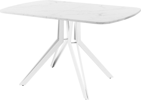 Изображение товара Обеденный стол AMC Elite Е21(1100) D2 (белый/мрамор кристалл)