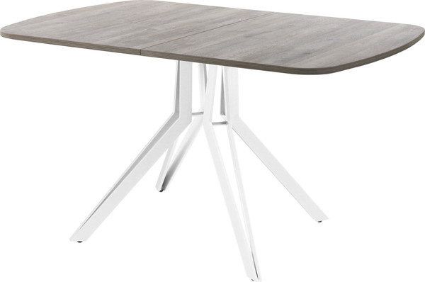 Изображение товара Обеденный стол AMC Elite Е21(1100) D2 (белый/дуб уайт-ривер песочно-бежевый)