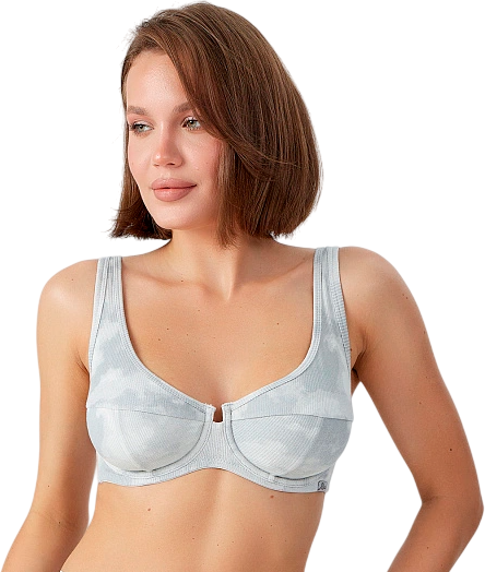 Изображение товара Бюстгальтер Mark Formelle 512524 (р.80C, серый тай-дай/декор)
