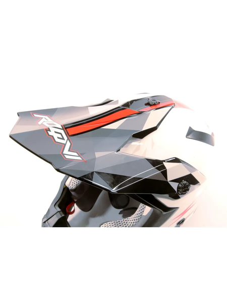 Изображение товара Мотошлем Roqvi Storm (XL, белый/черный глянцевый)