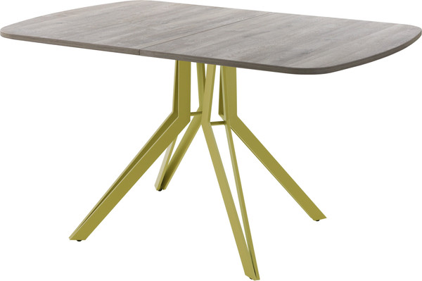 Изображение товара Обеденный стол AMC Elite Е21(1100) D2 (золото/дуб уайт-ривер песочно-бежевый)