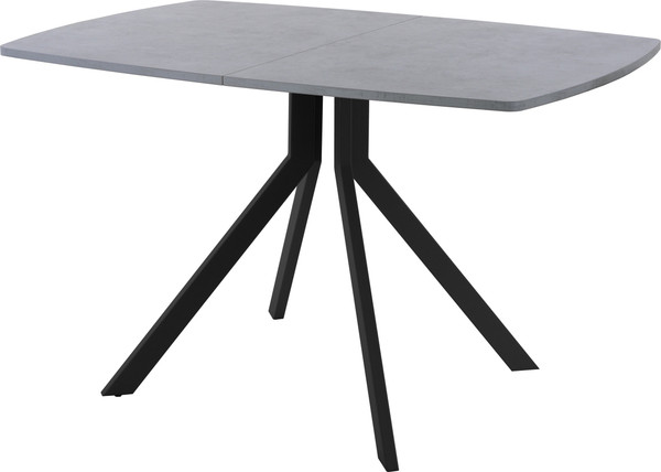 Изображение товара Обеденный стол AMC Elite Е18(1200) D6 (черный/бетон чикаго светло-серый)