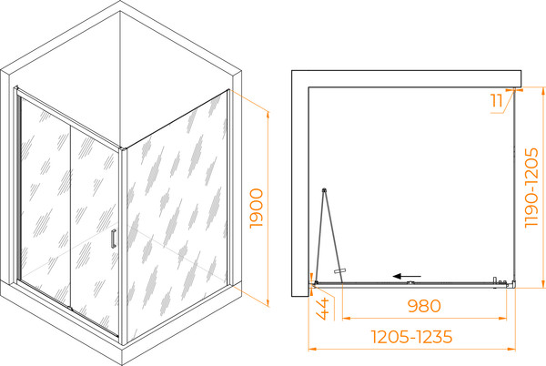 Изображение товара Душевой уголок RGW PA-132 / 060813222-11