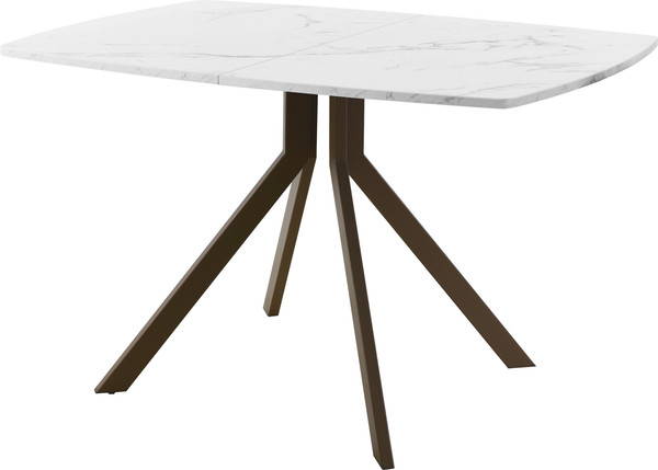 Изображение товара Обеденный стол AMC Elite Е18(1200) D6 (коричневый/мрамор кристалл)