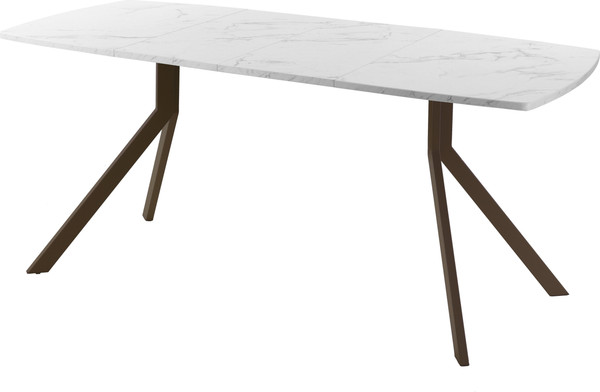 Изображение товара Обеденный стол AMC Elite Е18(1200) D6 (коричневый/мрамор кристалл)