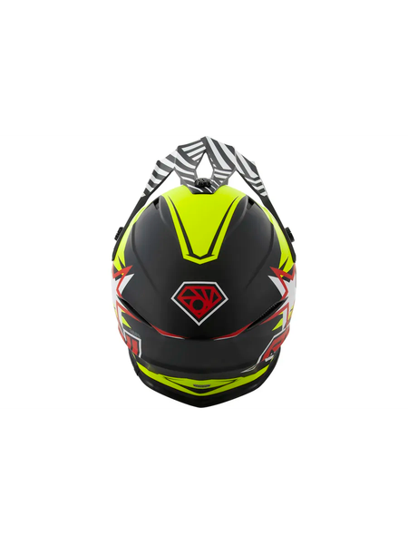 Изображение товара Мотошлем Roqvi Twister (XS, зеленый/черный матовый)