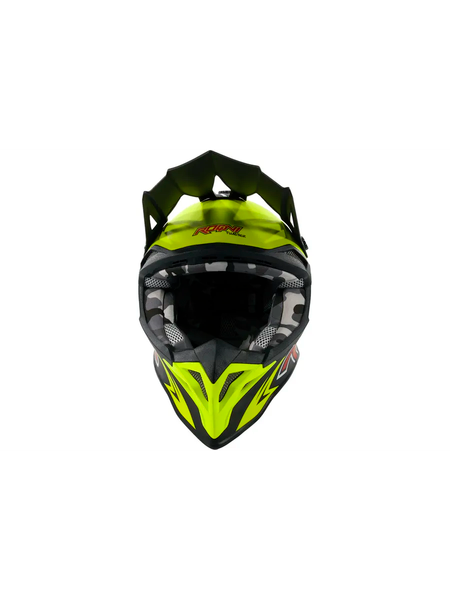Изображение товара Мотошлем Roqvi Twister (XS, зеленый/черный матовый)