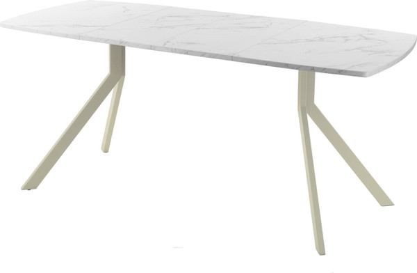 Изображение товара Обеденный стол AMC Elite Е18(1200) D6 (бежевый/мрамор кристалл)