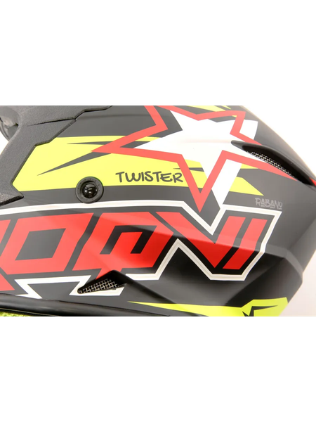 Изображение товара Мотошлем Roqvi Twister (L, зеленый/черный матовый)