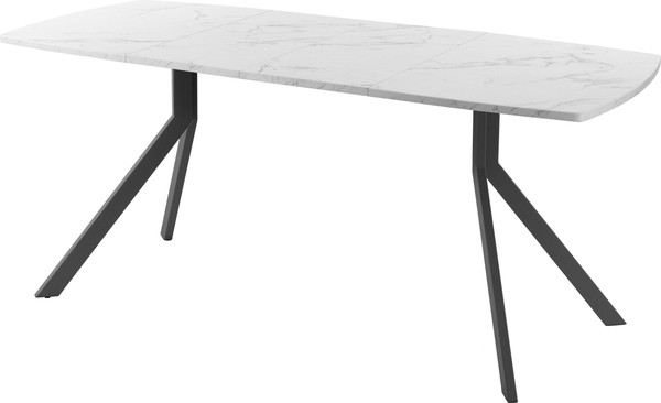 Изображение товара Обеденный стол AMC Elite Е18(1200) D6 (графит/мрамор кристалл)