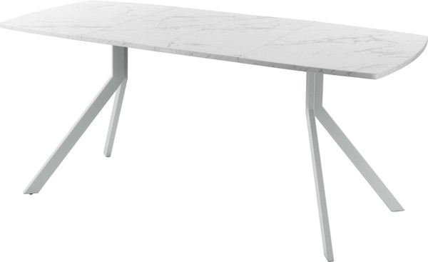 Изображение товара Обеденный стол AMC Elite Е18(1200) D6 (серебро/мрамор кристалл)