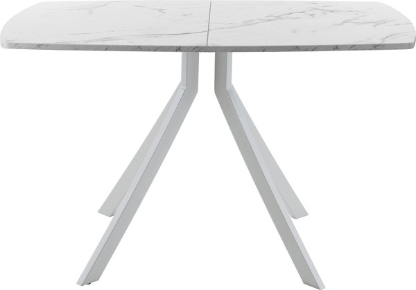 Изображение товара Обеденный стол AMC Elite Е18(1200) D6 (серебро/мрамор кристалл)