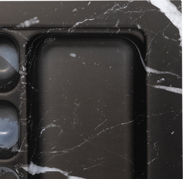 Изображение товара Органайзер для столовых приборов AKS 500 Marble 435x430 (черно-серый мрамор)