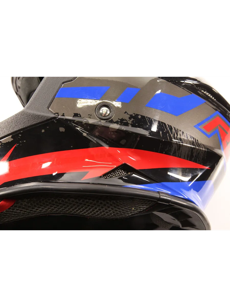 Изображение товара Мотошлем Roqvi Flash (XL, красный/синий матовый)