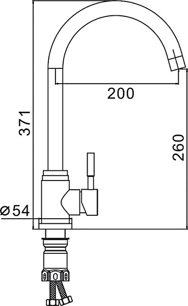 Изображение товара Кран на одну воду Frap F41899-1