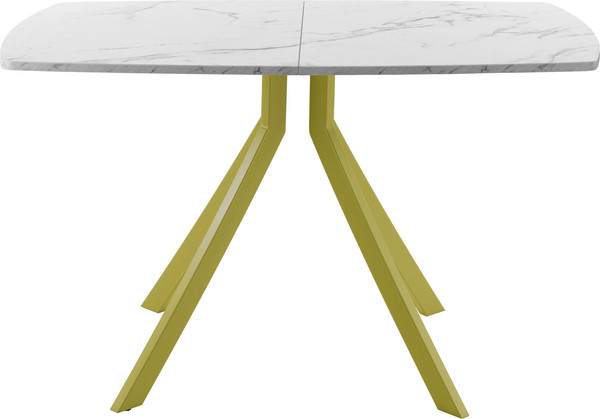 Изображение товара Обеденный стол AMC Elite Е18(1200) D6 (золото/мрамор кристалл)