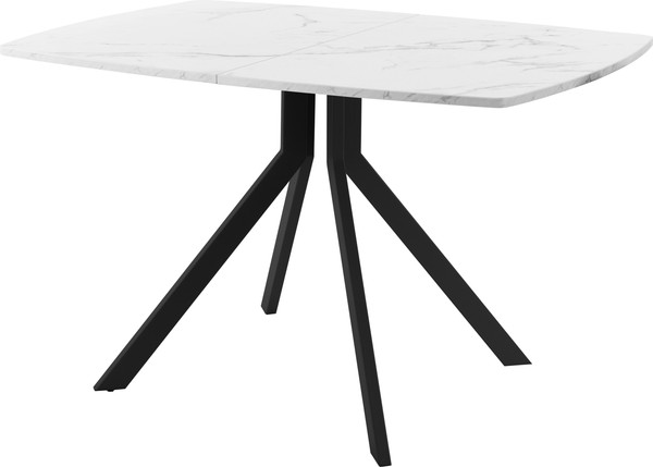 Изображение товара Обеденный стол AMC Elite Е18(1100) D6 (черный/мрамор кристалл)