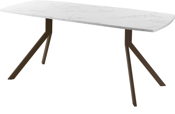 Изображение товара Обеденный стол AMC Elite Е18(1100) D6 (коричневый/мрамор кристалл)