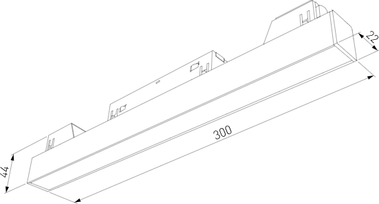 Изображение товара Трековый светильник Elektrostandard Slim Magnetic 85000/01 4200 (черный)