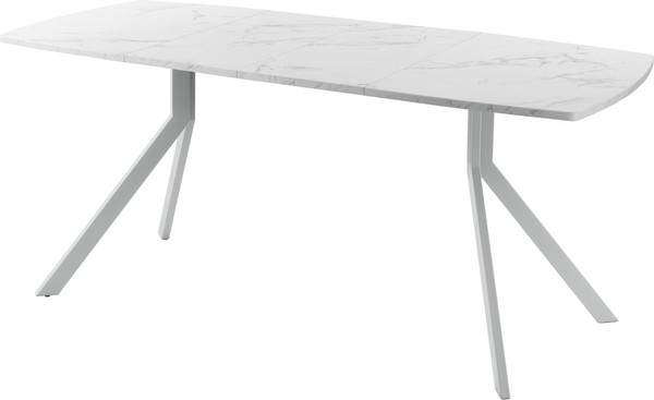 Изображение товара Обеденный стол AMC Elite Е18(1100) D6 (серебро/мрамор кристалл)
