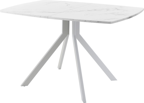 Изображение товара Обеденный стол AMC Elite Е18(1100) D6 (серебро/мрамор кристалл)