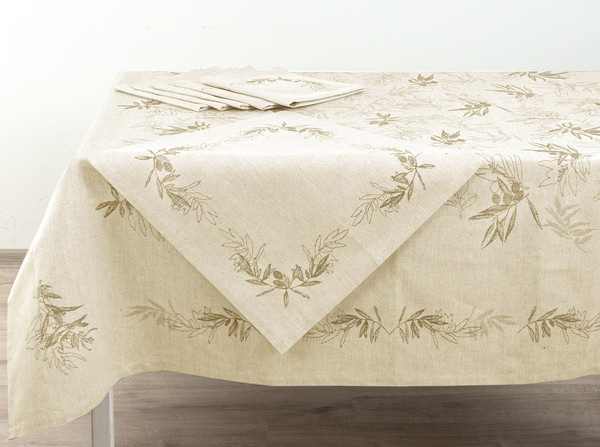 Изображение товара Комплект столового белья Pole Kvetak (Беларускі лён) 170x175 224С73-ШР/уп.кор. (133 Олли 162/сорт 2)