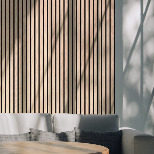 Изображение товара Реечная панель STELLA Comfort Light Дуб Снежный МДФ (2780х600х9)