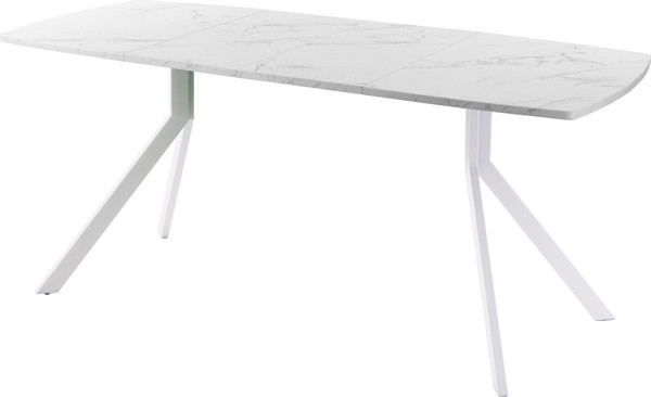 Изображение товара Обеденный стол AMC Elite Е18(1100) D6 (белый/мрамор кристалл)