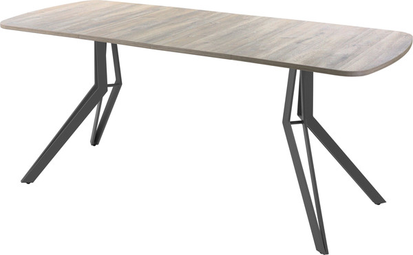 Изображение товара Обеденный стол AMC Elite Е21(1100) D2 (графит/дуб уайт-ривер песочно-бежевый)