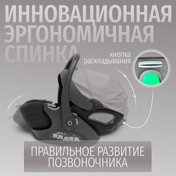 Изображение товара Детская универсальная коляска Bubago Pellegrino 3в1 / BG 163-2 (серый)