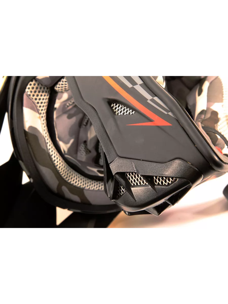 Изображение товара Мотошлем Roqvi Flame (XS, оранжевый/черный матовый)