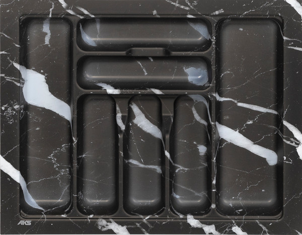 Изображение товара Органайзер для столовых приборов AKS 600 Marble 540x430 (черно-серый мрамор)