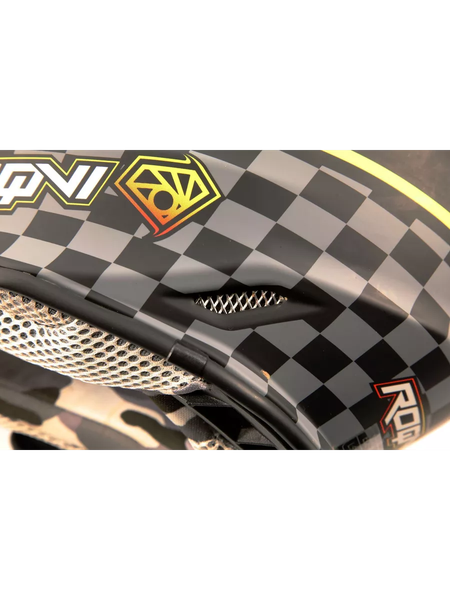 Изображение товара Мотошлем Roqvi Flame (L, оранжевый/черный матовый)