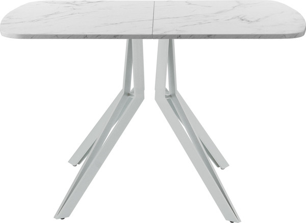 Изображение товара Обеденный стол AMC Elite Е21(1100) D2 (серебро/мрамор кристалл)