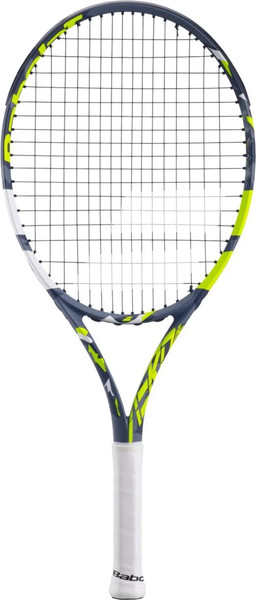 Изображение товара Теннисная ракетка Babolat Pure Aero Junior 25 2023 / TSRD00158109 (серый/желтый/белый, ручка 000)